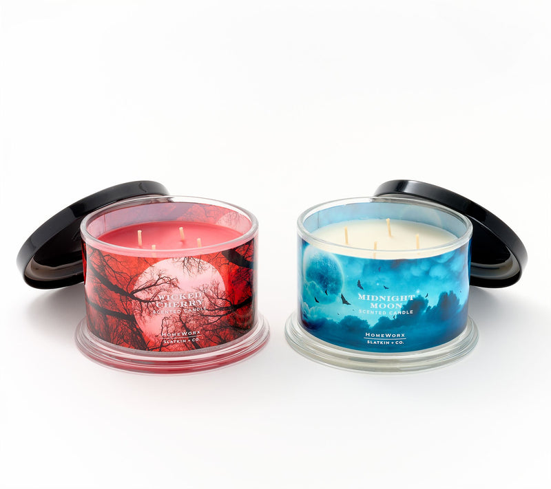 HomeWorx by Slatkin + Co. S/2 18oz Thrills & Chills Candles — View 4