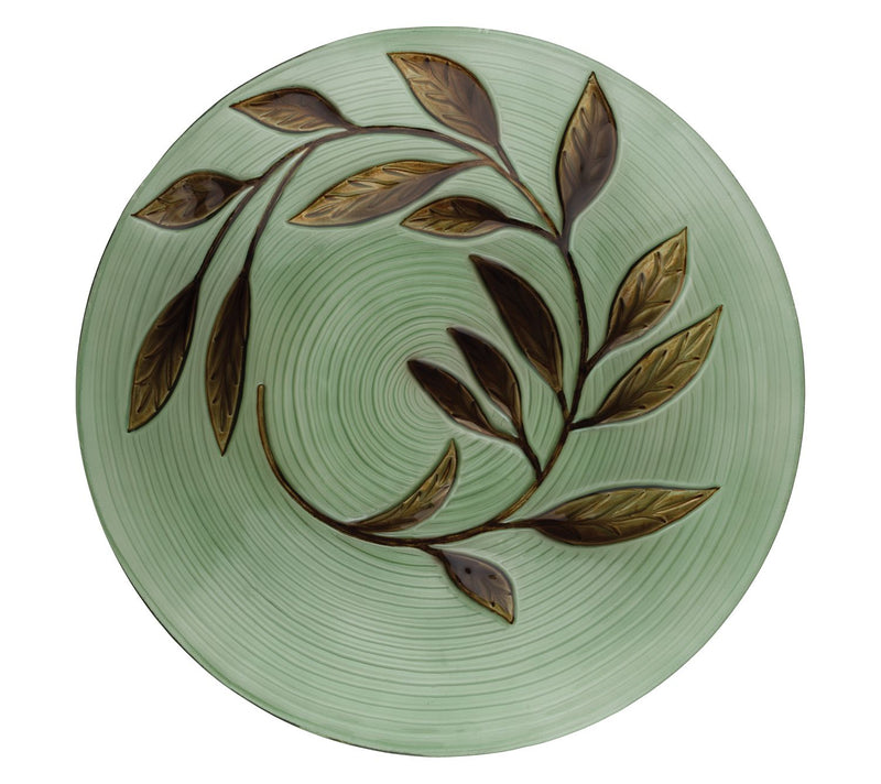 Regal Art & Gift 18" Birdbath with Decorative Stand - Leaves — View 3