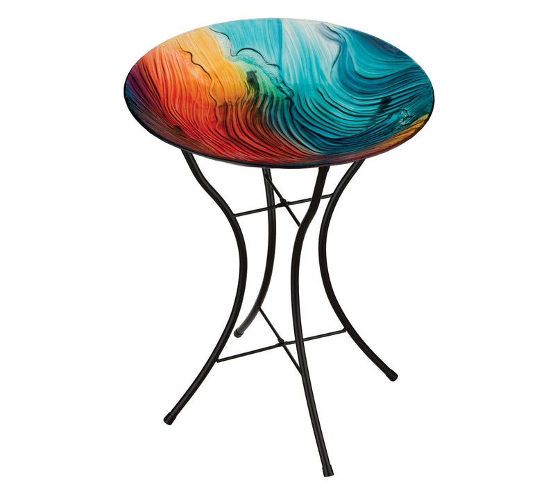 Regal Art & Gift 18" Birdbath - Swirl Multi — View 2