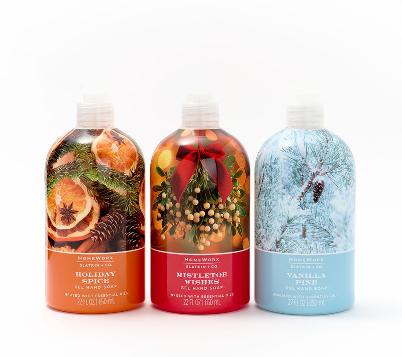 HomeWorx by Slatkin + Co. S/3 22oz Gel Hand Soaps — Main view