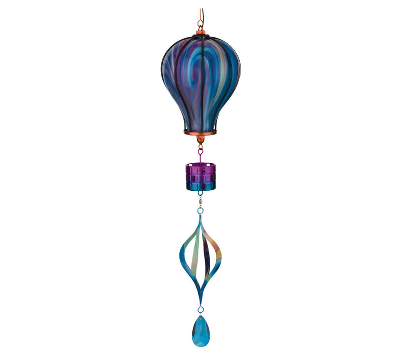 Regal Art & Gift Swirl Balloon Spinner Solar Lantern - Purple — Main view