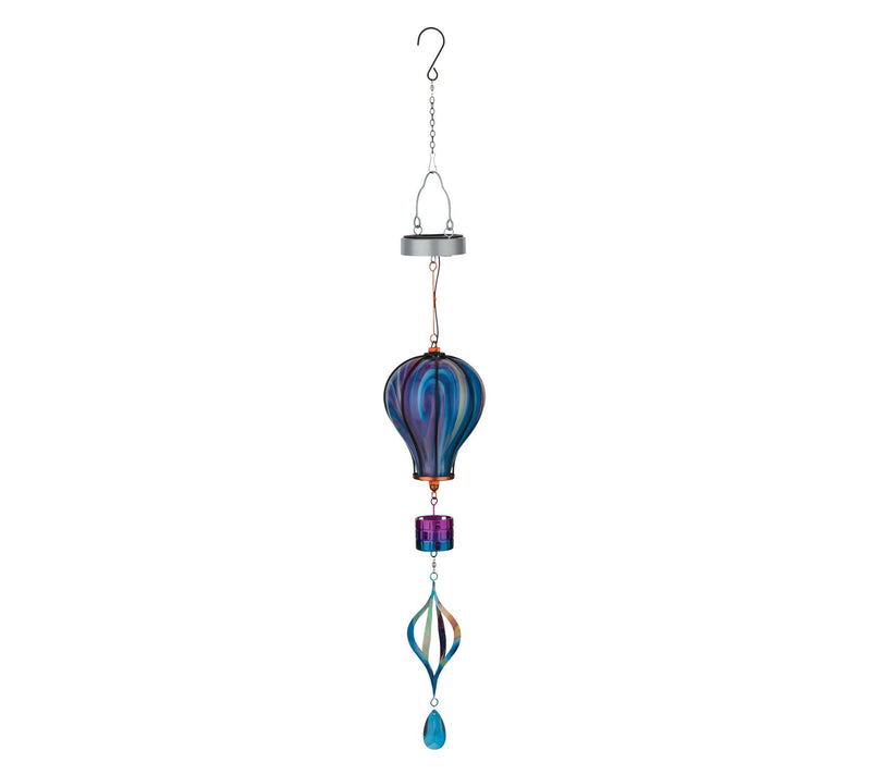 Regal Art & Gift Swirl Balloon Spinner Solar Lantern - Purple — View 2