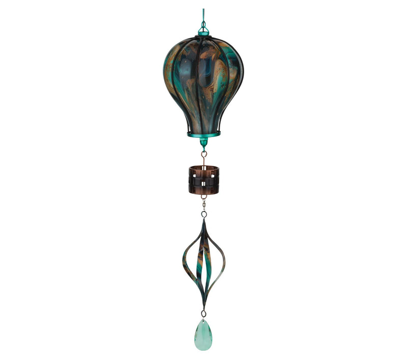 Regal Art & Gift Swirl Balloon Spinner Solar Lantern - Green — View 6