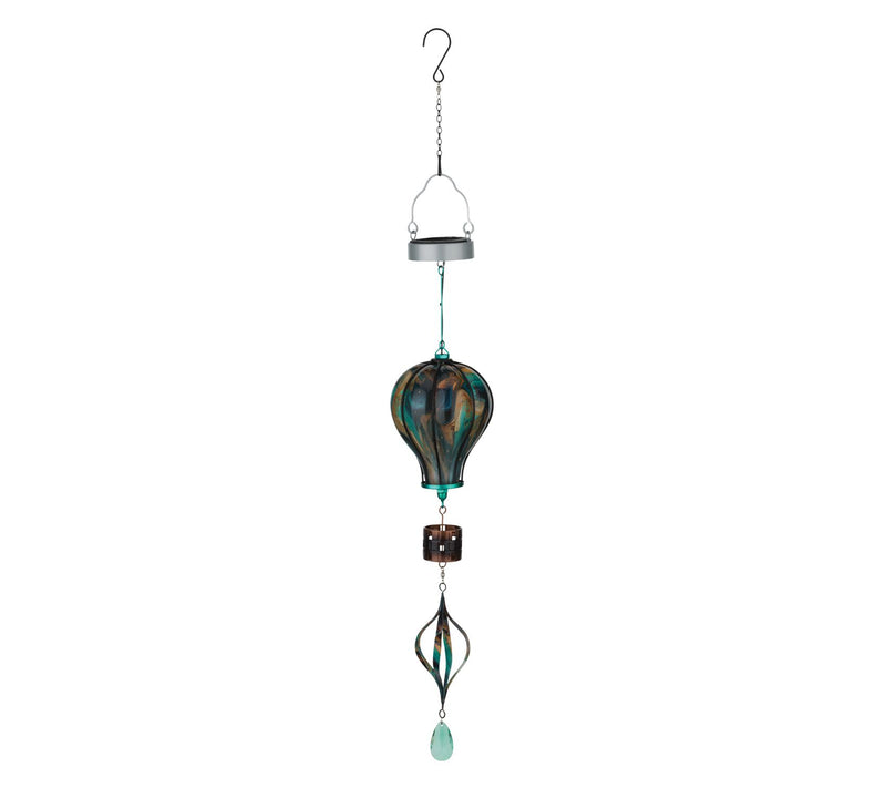 Regal Art & Gift Swirl Balloon Spinner Solar Lantern - Green — View 2
