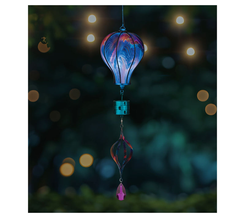 Regal Art & Gift Swirl Balloon Spinner Solar Lantern - Multi — View 3