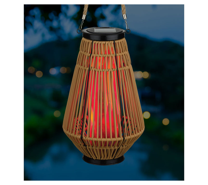 Regal Art & Gift Wicker Solar Lantern - Hexagon — View 3