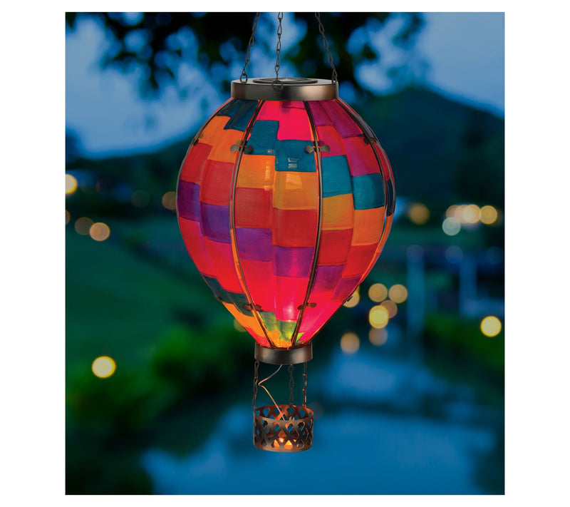 Regal Art & Gift Hot Air Balloon Solar LanternXLG - Stripe — View 3