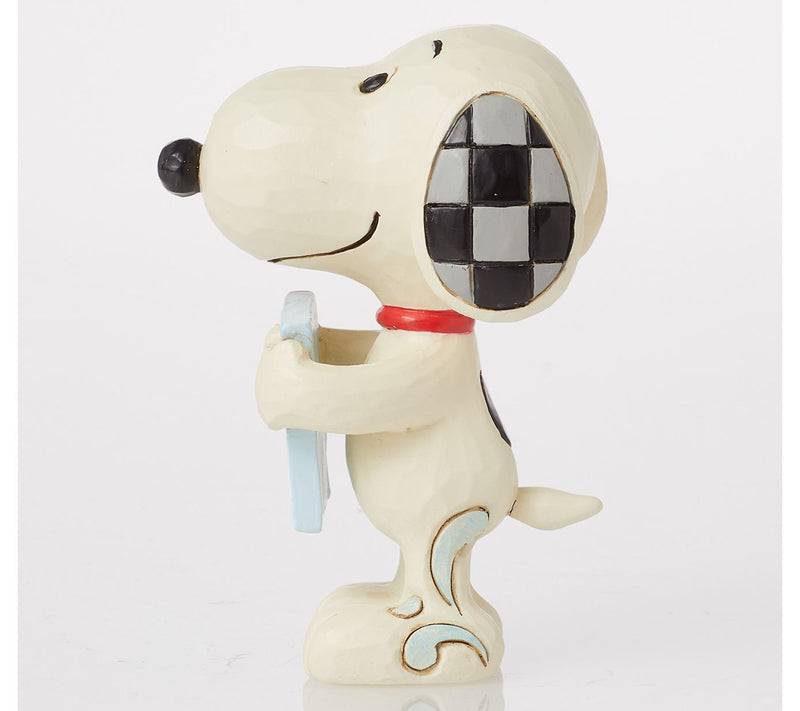 Peanuts by Jim Shore Snoopy w/ Love Sign Mini Figurine 3.1in H — View 2