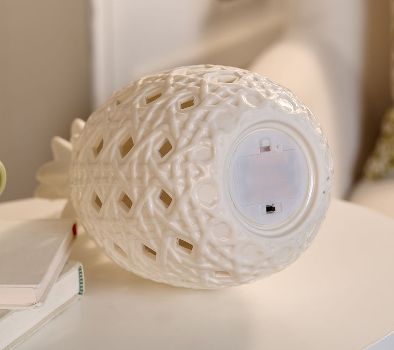 Mrs. H by Dee Hilfiger Ceramic Illuminated Pineapple — View 2