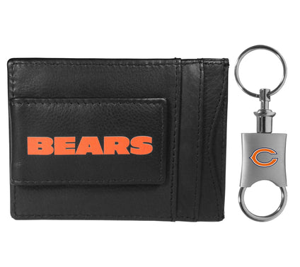 Siskiyou Sports NFL Leather Cash Cardholder & Valet Key Chain