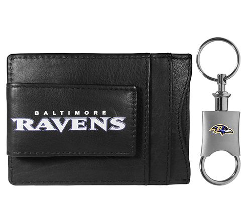 Siskiyou Sports NFL Leather Cash Cardholder & Valet Key Chain — View 2