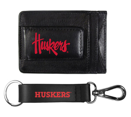 Siskiyou Sports College Leather Cash Cardholder& Strap Key