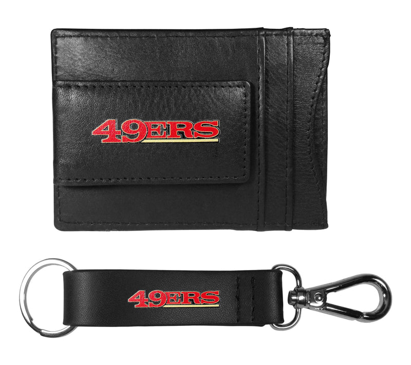 Siskiyou Sports NFL Leather Cash Cardholder & Strap Key Chain — View 35