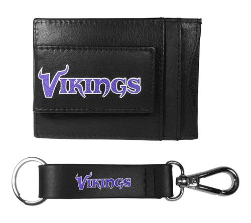 Siskiyou Sports NFL Leather Cash Cardholder & Strap Key Chain — View 11
