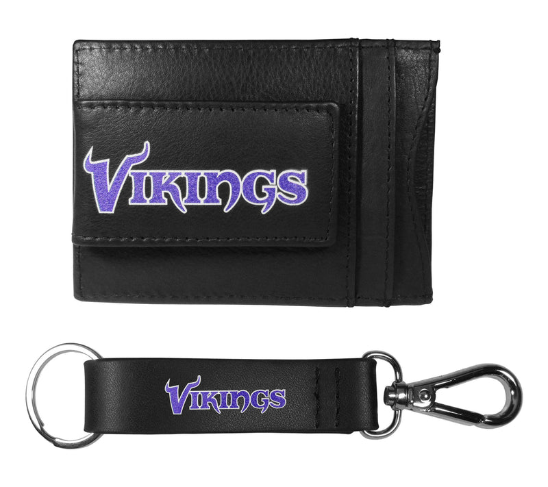Siskiyou Sports NFL Leather Cash Cardholder & Strap Key Chain — View 42