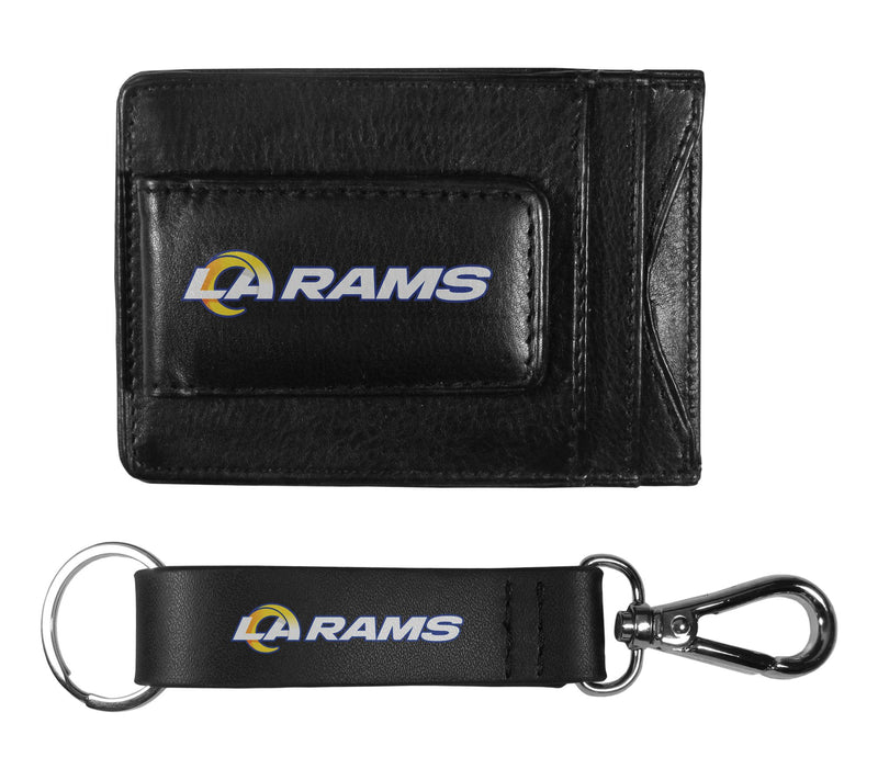 Siskiyou Sports NFL Leather Cash Cardholder & Strap Key Chain — View 46