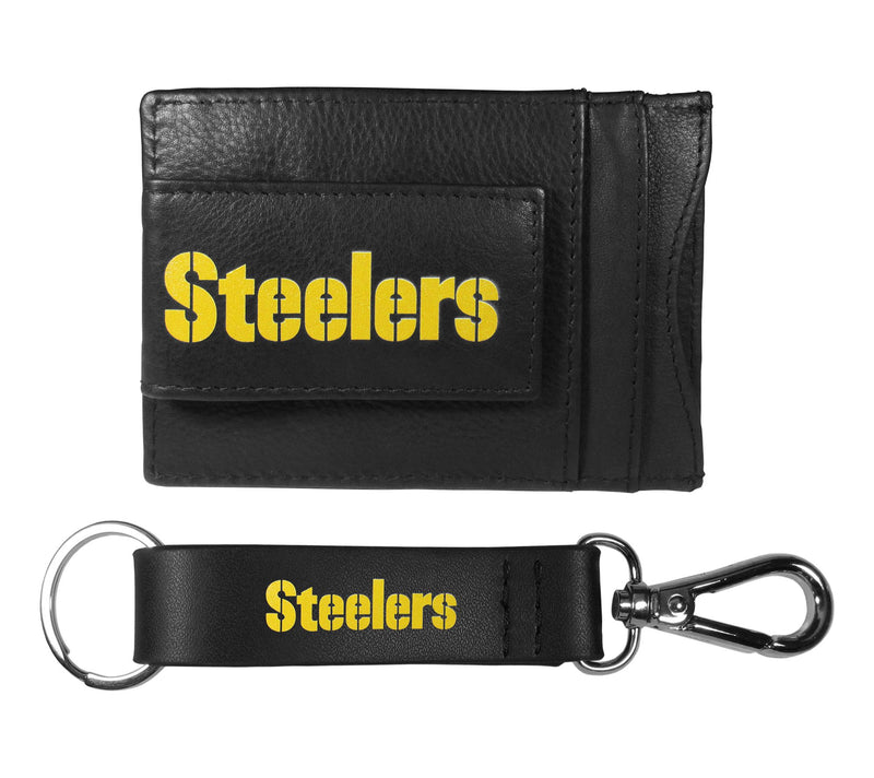 Siskiyou Sports NFL Leather Cash Cardholder & Strap Key Chain — View 48