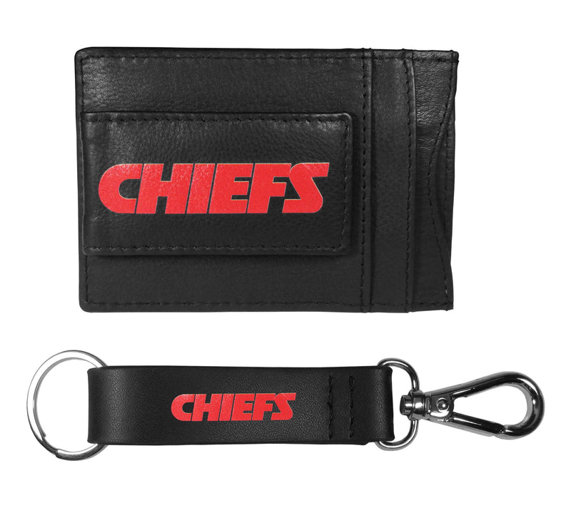 Siskiyou Sports NFL Leather Cash Cardholder & Strap Key Chain — View 55