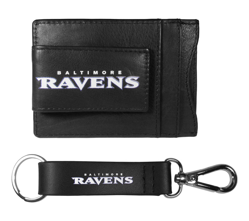 Siskiyou Sports NFL Leather Cash Cardholder & Strap Key Chain — View 62