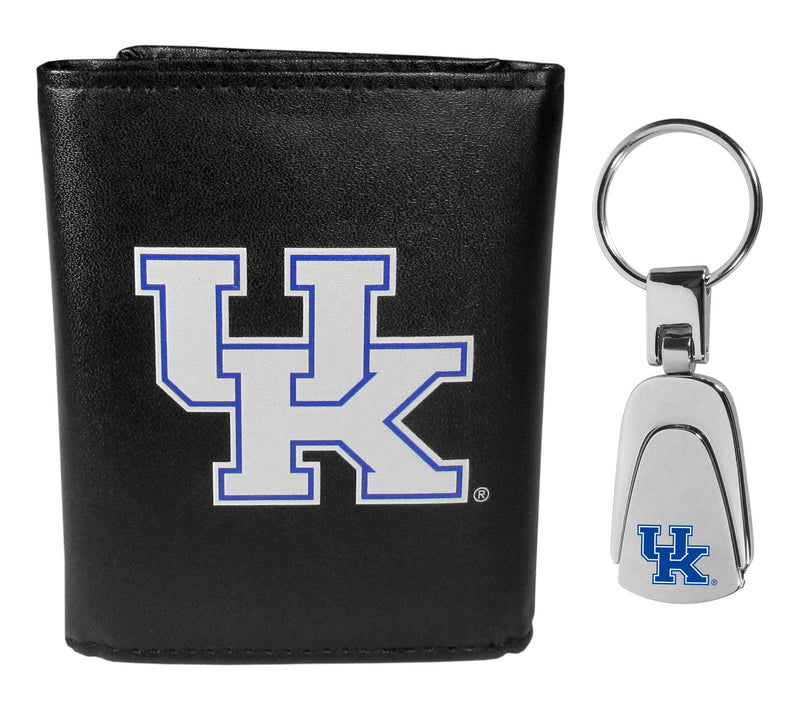 Siskiyou Sports College Leather Tri-Fold & Steel Key Chain — View 28