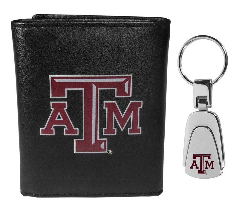Siskiyou Sports College Leather Tri-Fold & Steel Key Chain — View 33