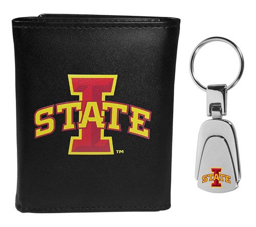 Siskiyou Sports College Leather Tri-Fold & Steel Key Chain — View 19