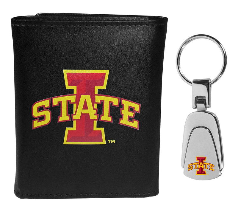 Siskiyou Sports College Leather Tri-Fold & Steel Key Chain — View 37