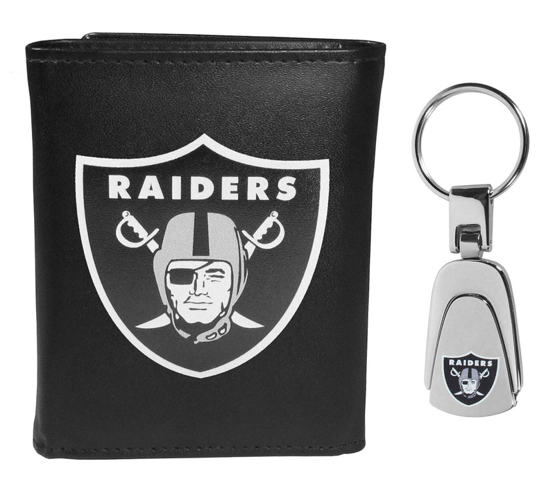 Siskiyou Sports NFL Leather Tri-Fold Wallet & Steel Key Chain — View 35