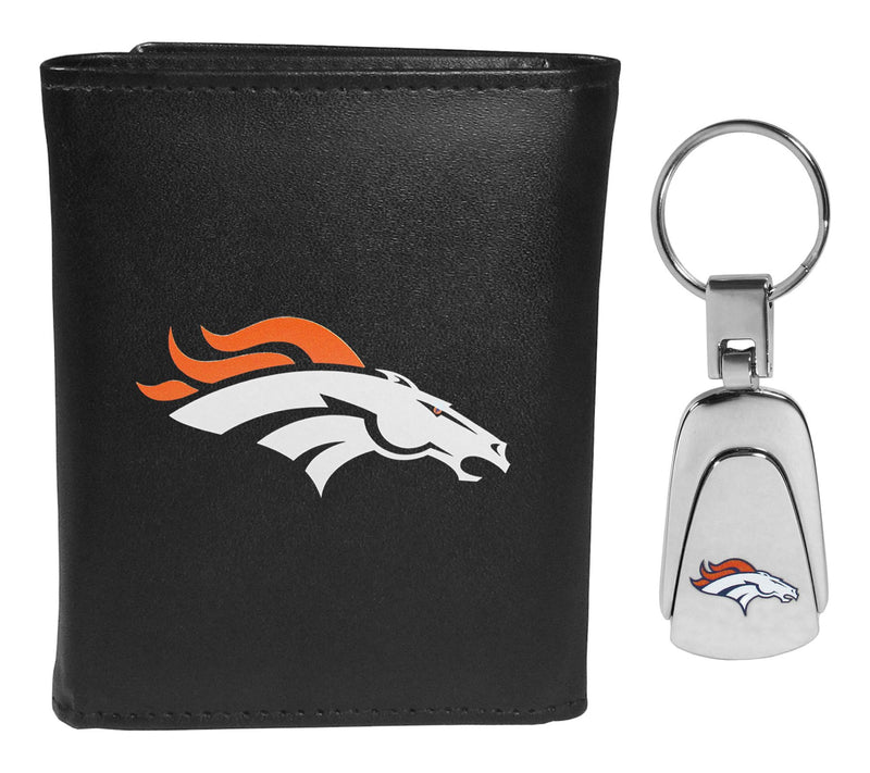 Siskiyou Sports NFL Leather Tri-Fold Wallet & Steel Key Chain — View 37