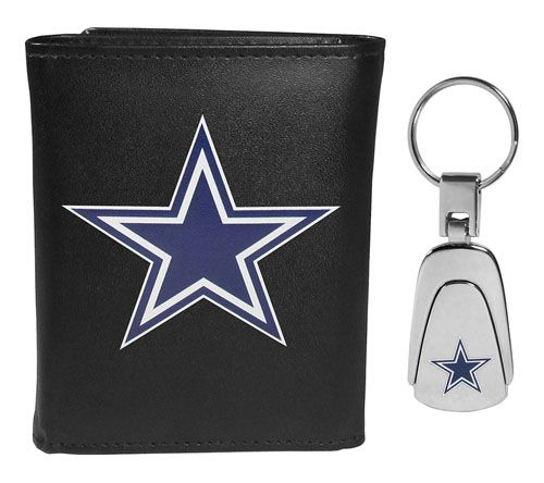 Siskiyou Sports NFL Leather Tri-Fold Wallet & Steel Key Chain — View 8