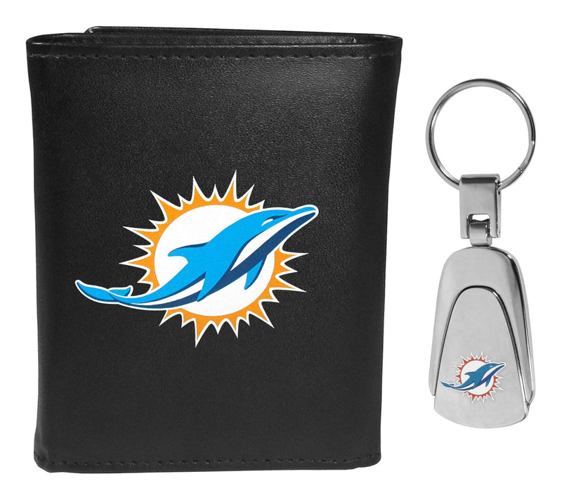 Siskiyou Sports NFL Leather Tri-Fold Wallet & Steel Key Chain — View 42
