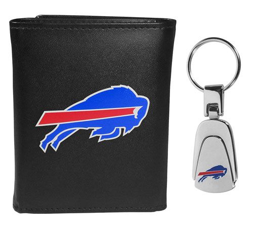 Siskiyou Sports NFL Leather Tri-Fold Wallet & Steel Key Chain — View 12