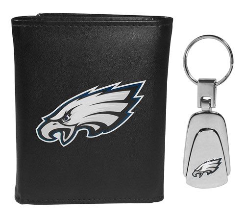 Siskiyou Sports NFL Leather Tri-Fold Wallet & Steel Key Chain — View 13
