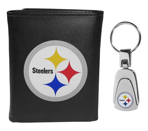 Siskiyou Sports NFL Leather Tri-Fold Wallet & Steel Key Chain — View 16