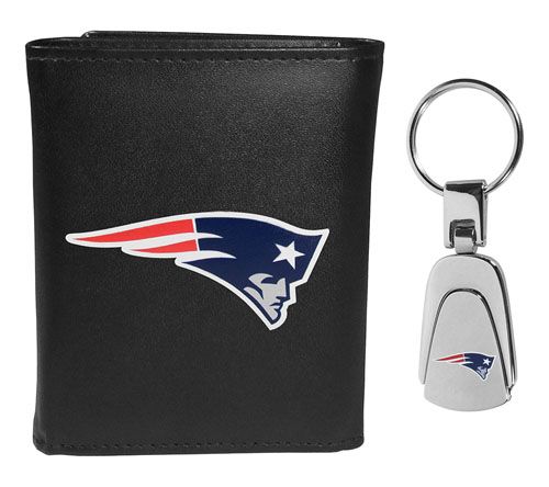 Siskiyou Sports NFL Leather Tri-Fold Wallet & Steel Key Chain — View 18