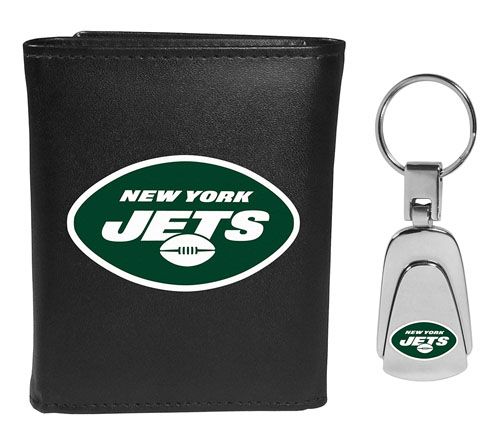 Siskiyou Sports NFL Leather Tri-Fold Wallet & Steel Key Chain — View 19