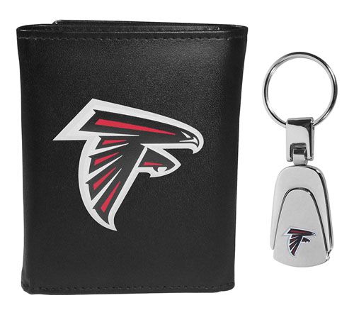 Siskiyou Sports NFL Leather Tri-Fold Wallet & Steel Key Chain — View 24