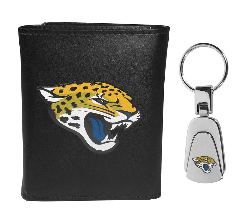 Siskiyou Sports NFL Leather Tri-Fold Wallet & Steel Key Chain — View 59