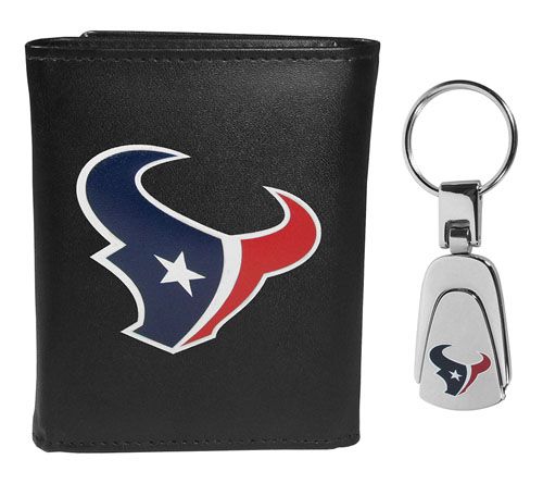 Siskiyou Sports NFL Leather Tri-Fold Wallet & Steel Key Chain — View 32