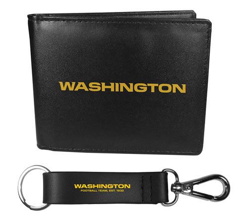 Siskiyou Sports NFL Leather Bi-Fold Wallet & Strap Key Chain — View 2