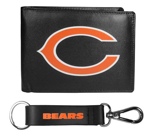 Siskiyou Sports NFL Leather Bi-Fold Wallet & Strap Key Chain — View 3