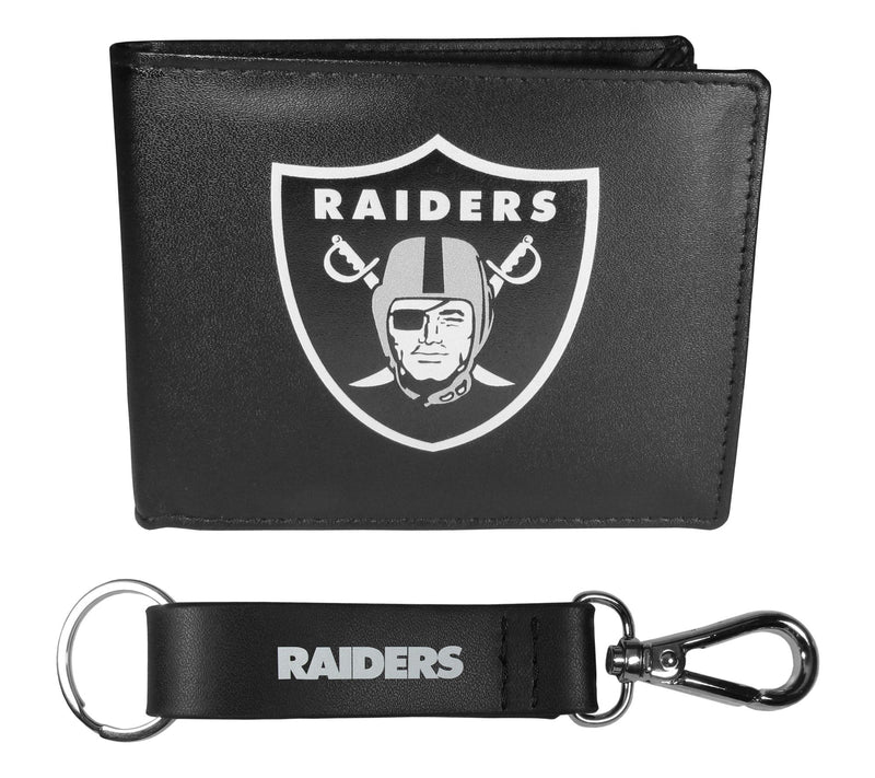 Siskiyou Sports NFL Leather Bi-Fold Wallet & Strap Key Chain — View 37