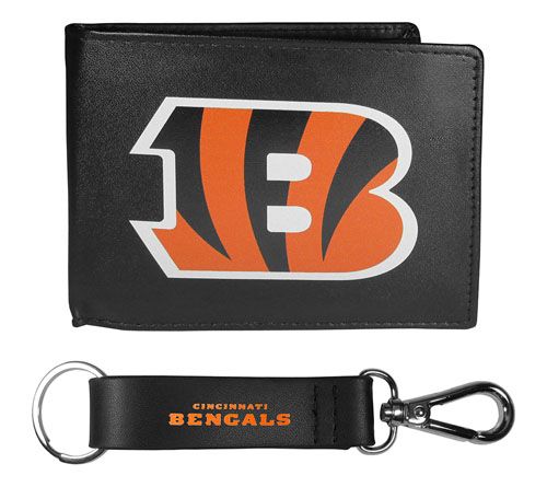 Siskiyou Sports NFL Leather Bi-Fold Wallet & Strap Key Chain — View 6