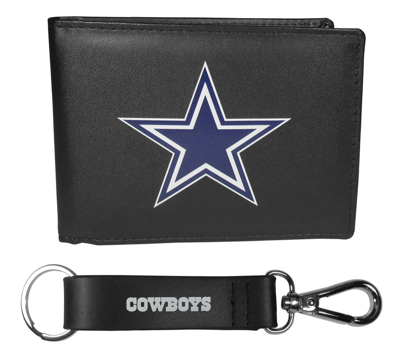 Siskiyou Sports NFL Leather Bi-Fold Wallet & Strap Key Chain — View 41