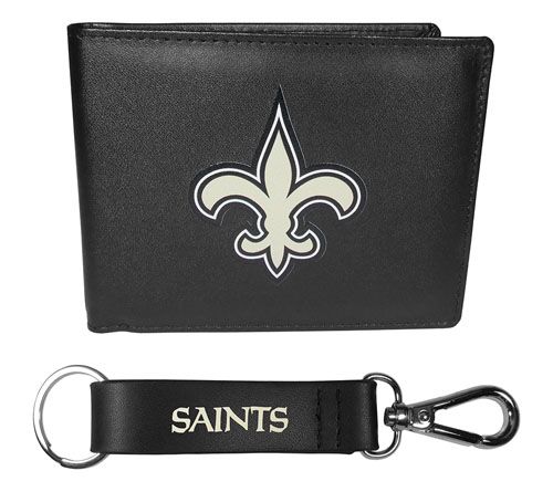 Siskiyou Sports NFL Leather Bi-Fold Wallet & Strap Key Chain — View 16