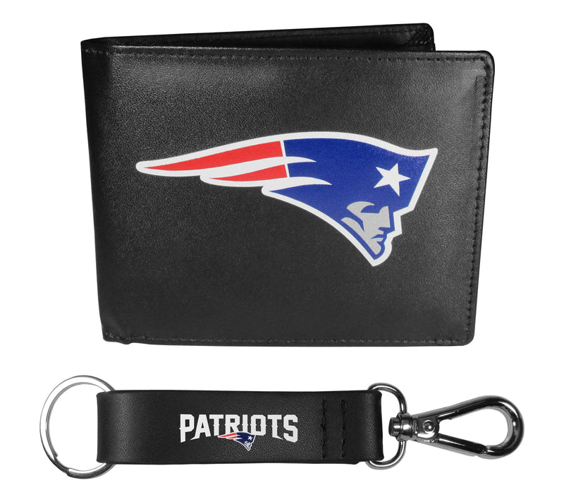 Siskiyou Sports NFL Leather Bi-Fold Wallet & Strap Key Chain — View 51