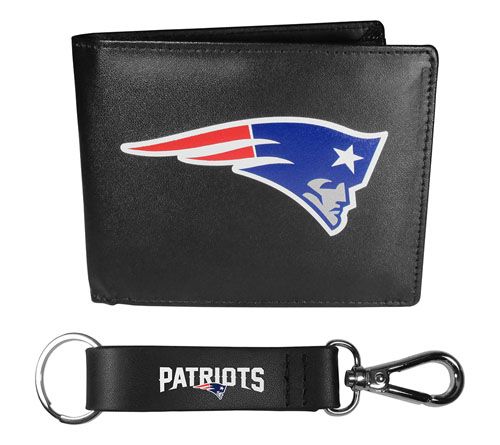 Siskiyou Sports NFL Leather Bi-Fold Wallet & Strap Key Chain — View 19