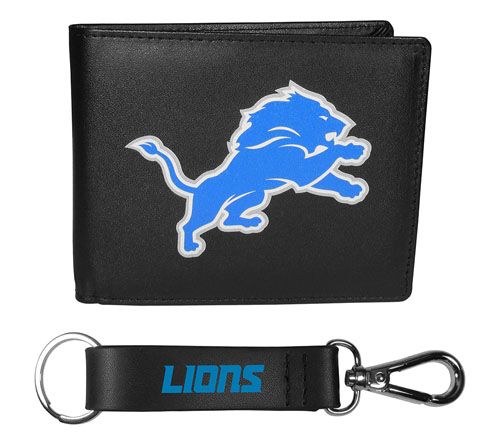 Siskiyou Sports NFL Leather Bi-Fold Wallet & Strap Key Chain — View 22