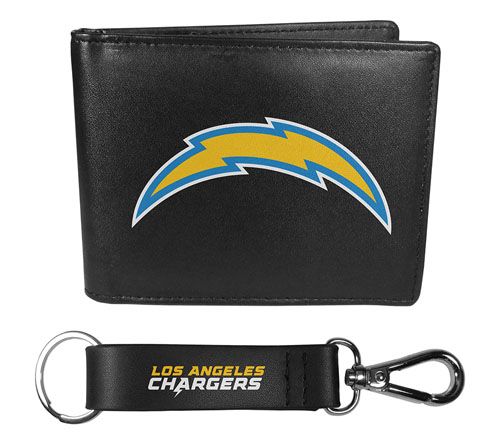 Siskiyou Sports NFL Leather Bi-Fold Wallet & Strap Key Chain — View 23