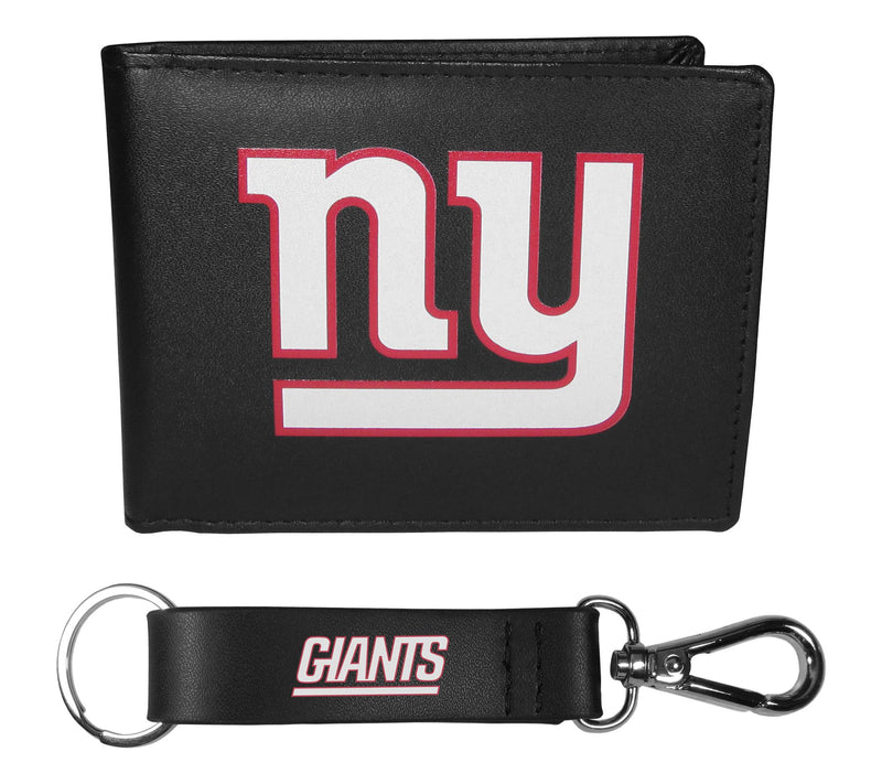 Siskiyou Sports NFL Leather Bi-Fold Wallet & Strap Key Chain — View 60